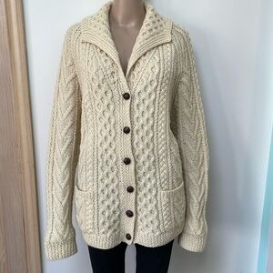 Gaeltarra hand-knit wool sweater made in Ireland